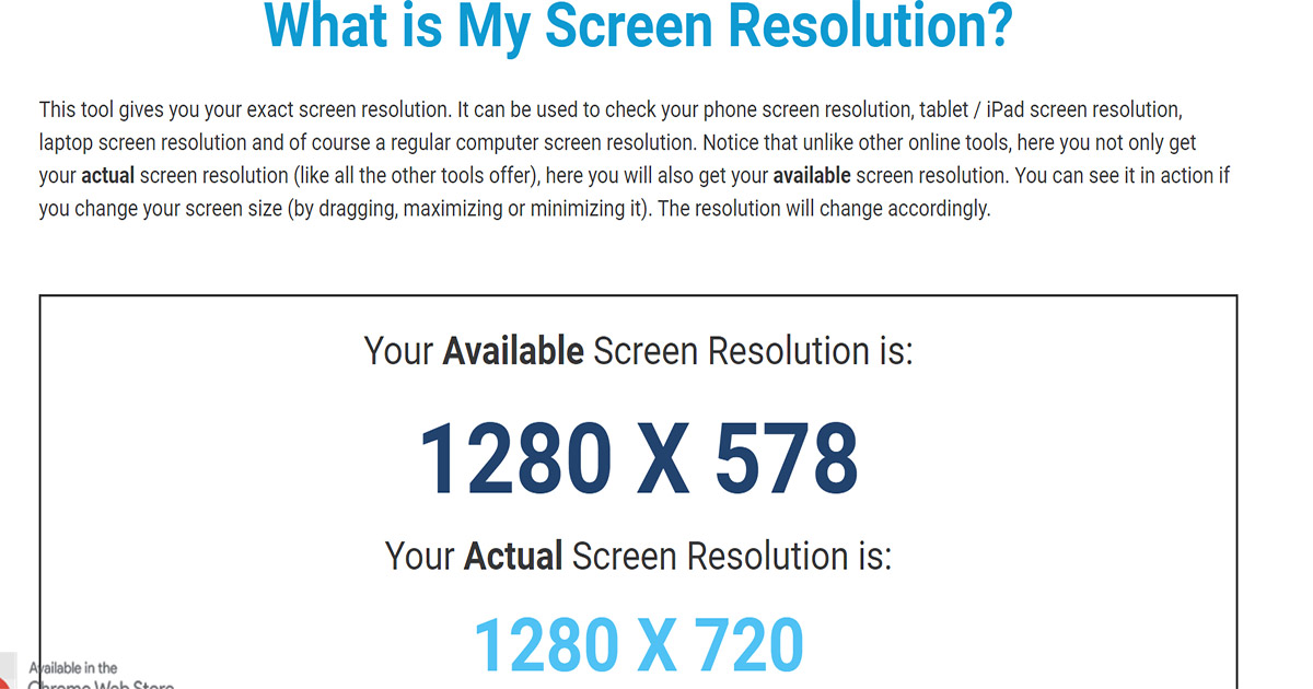 Detail What Is My Screen Resolution Nomer 38