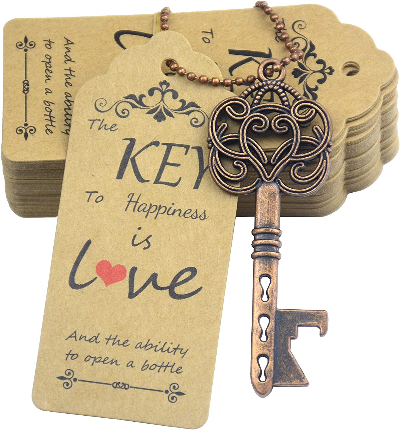 Detail Skeleton Key Bottle Opener Keychain Nomer 3