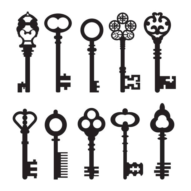 Detail Skeleton Key Clipart Free Nomer 2