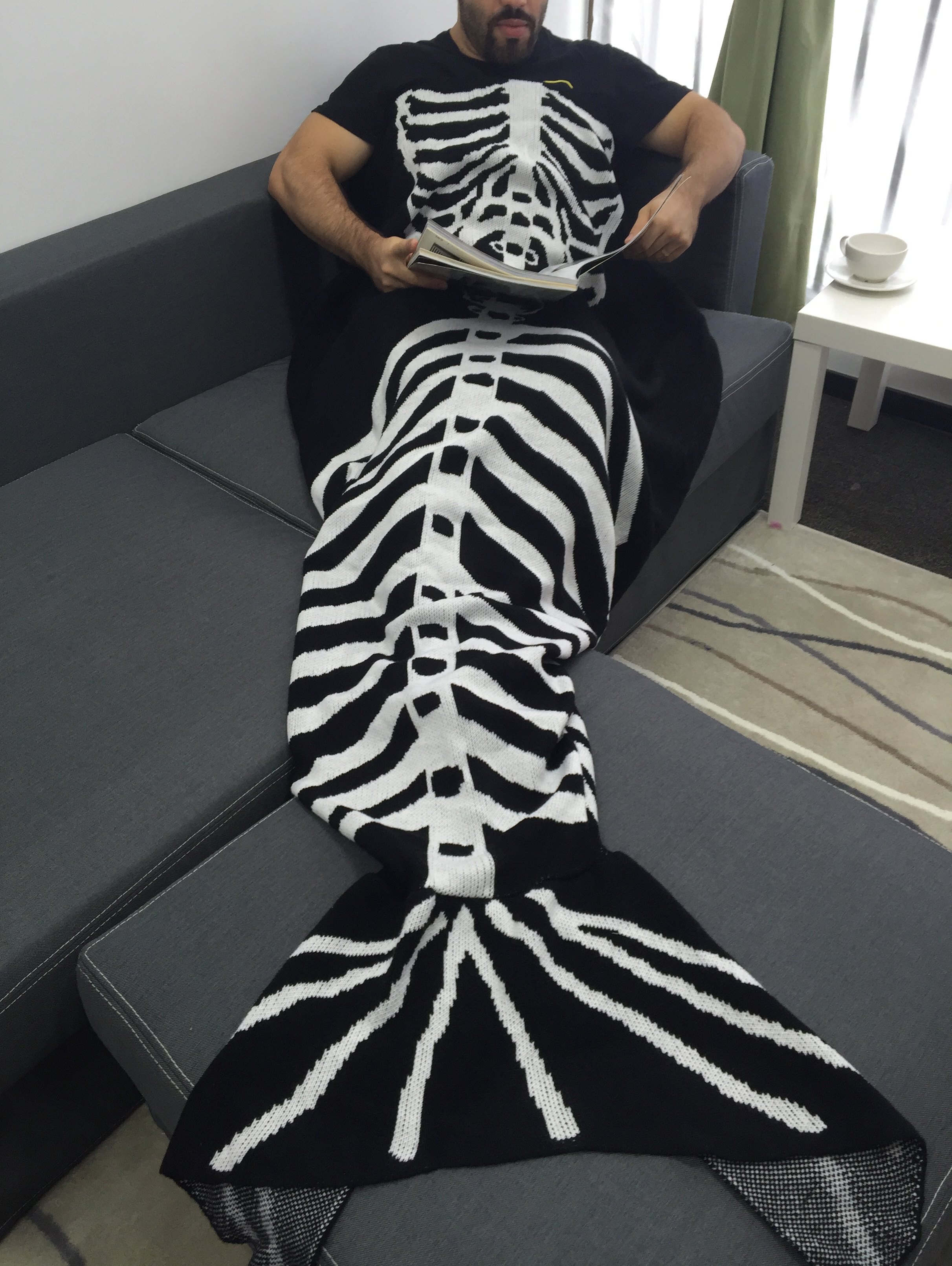 Detail Skeleton Mermaid Blanket Nomer 11