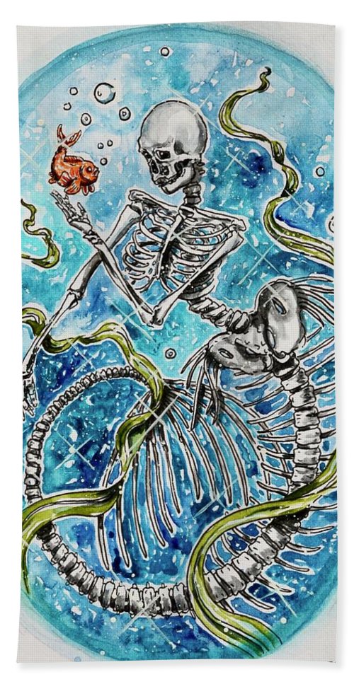 Detail Skeleton Mermaid Blanket Nomer 34