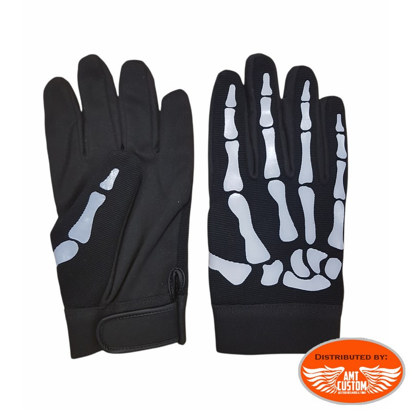 Detail Skeleton Motorcycle Gloves Nomer 30