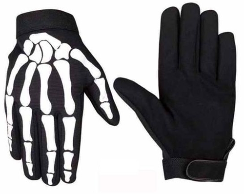 Detail Skeleton Motorcycle Gloves Nomer 10