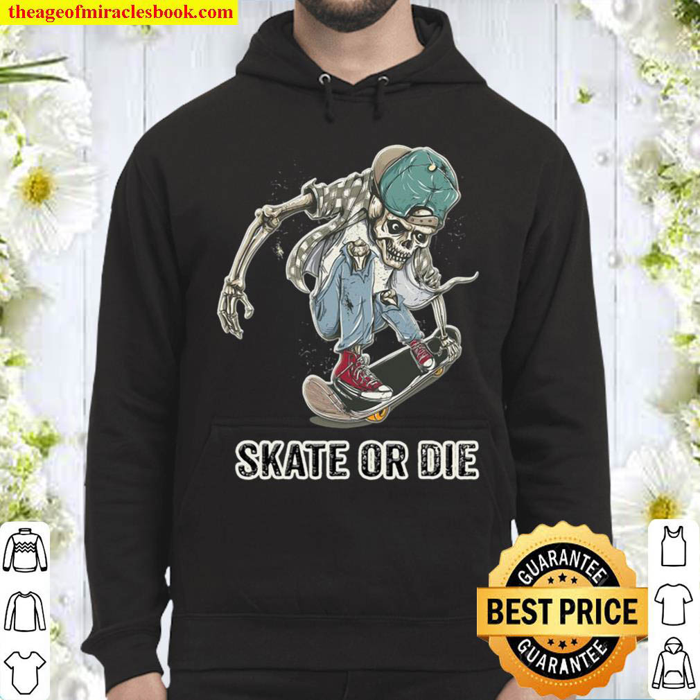 Detail Skeleton On Skateboard Hoodie Nomer 34