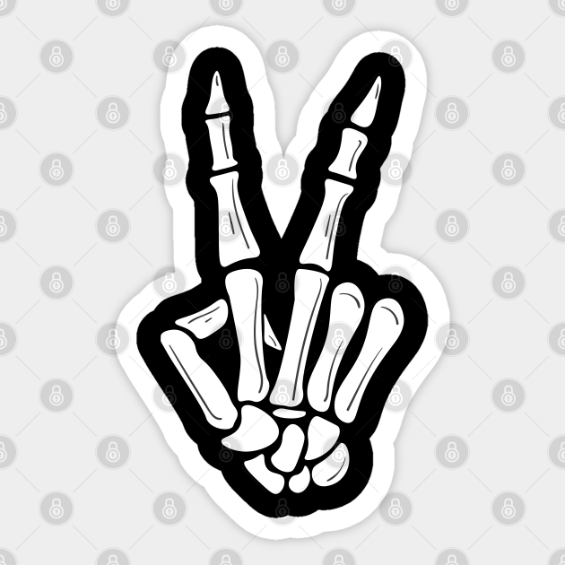 Detail Skeleton Peace Sign Png Nomer 31