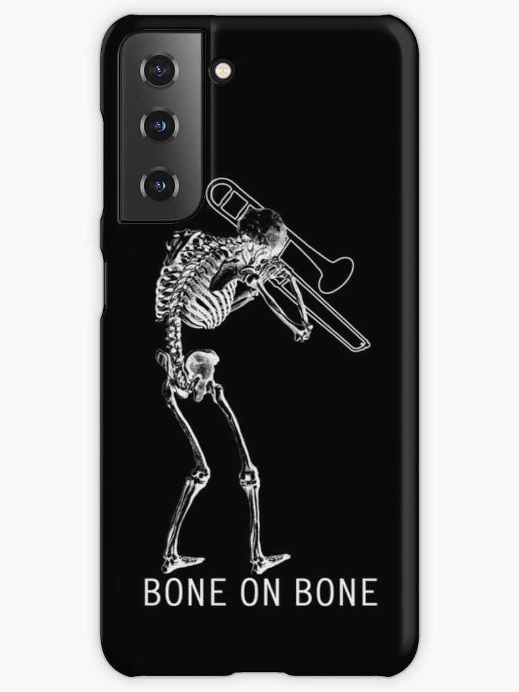 Detail Skeleton Playing Trombone Nomer 22