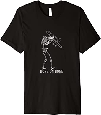 Detail Skeleton Playing Trombone Nomer 25