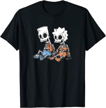 Detail Skeleton Simpsons Shirt Nomer 2