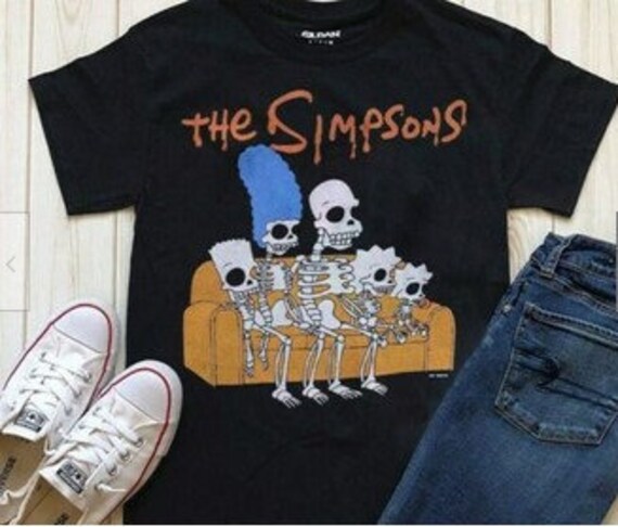 Detail Skeleton Simpsons Shirt Nomer 27