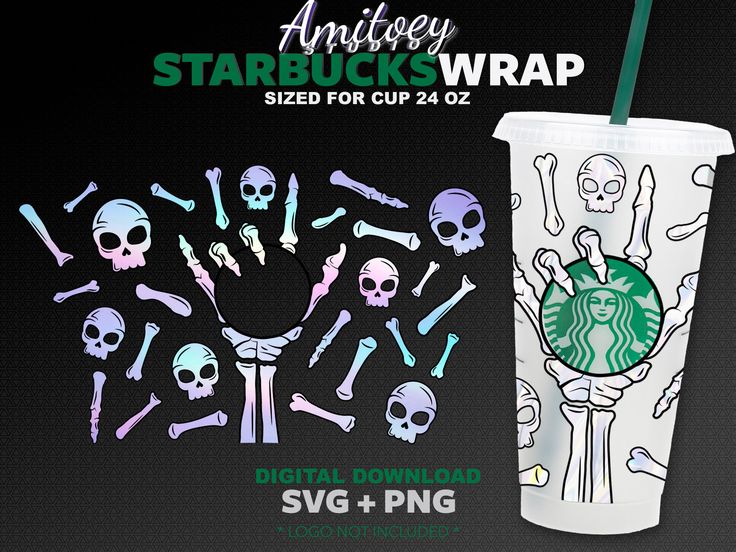 Detail Skeleton Starbucks Cup Nomer 18