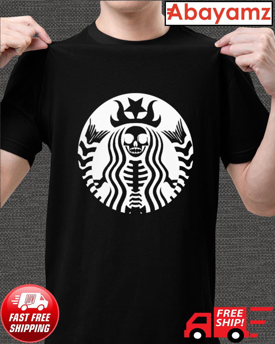 Detail Skeleton Starbucks Shirt Nomer 27