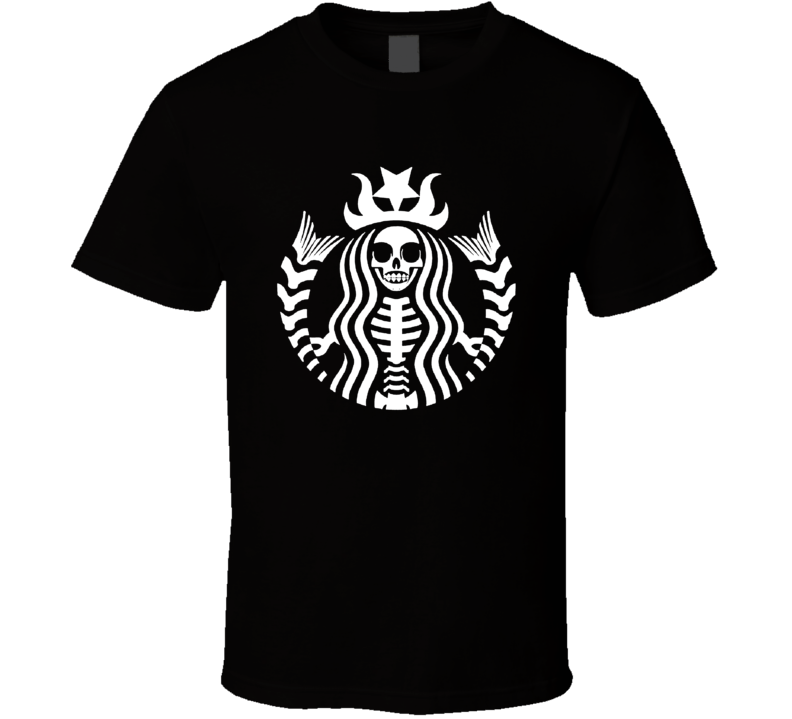 Detail Skeleton Starbucks Shirt Nomer 28