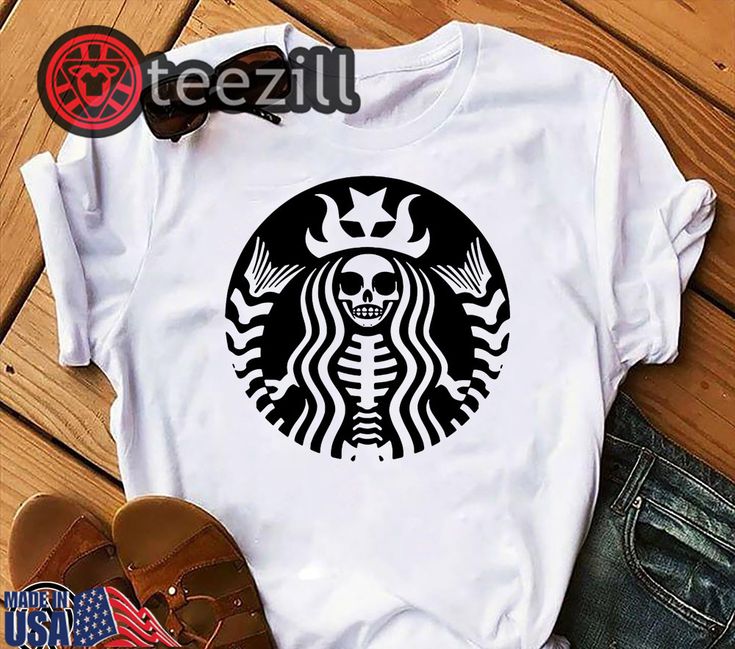Detail Skeleton Starbucks Shirt Nomer 5