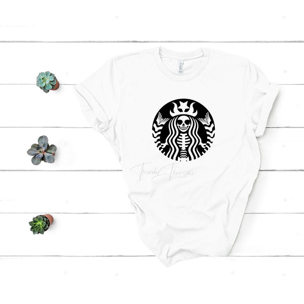 Detail Skeleton Starbucks Shirt Nomer 42