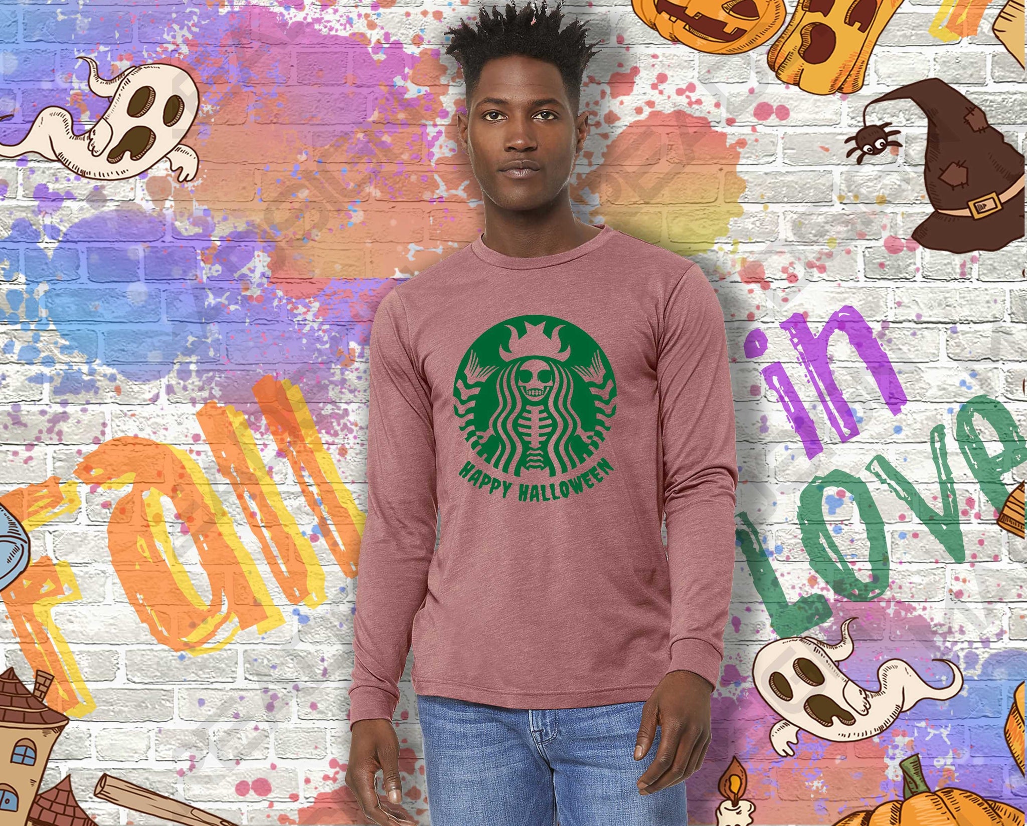 Detail Skeleton Starbucks Shirt Nomer 49
