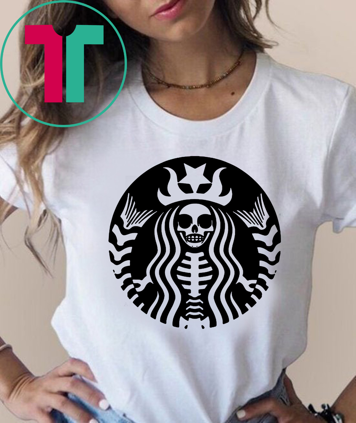 Detail Skeleton Starbucks Shirt Nomer 50