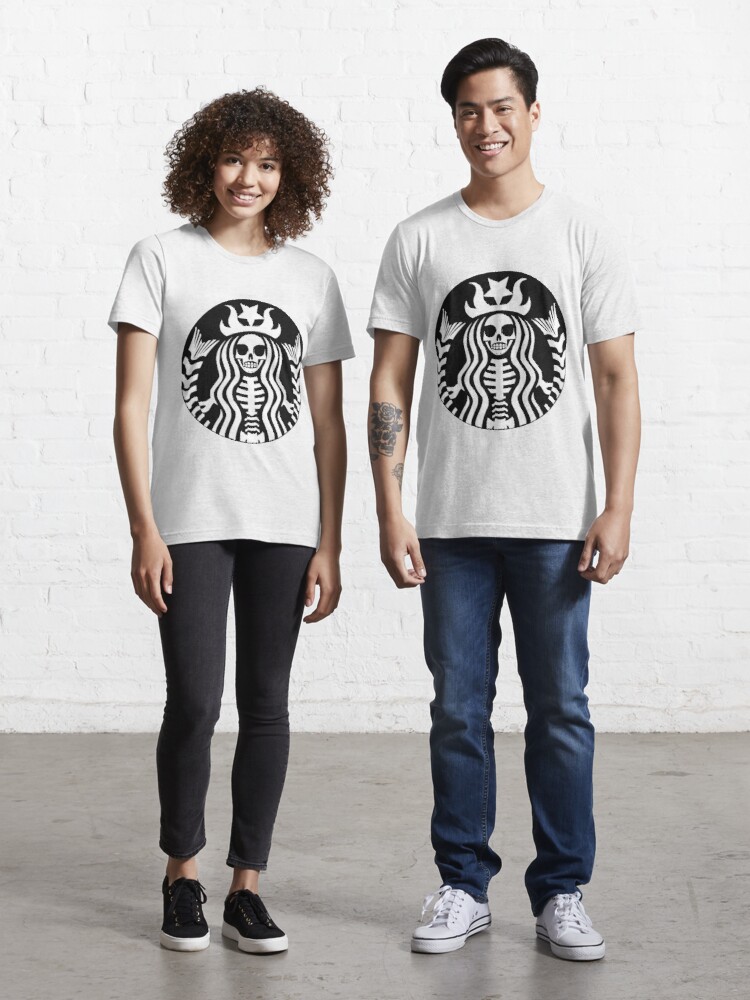 Detail Skeleton Starbucks Shirt Nomer 7