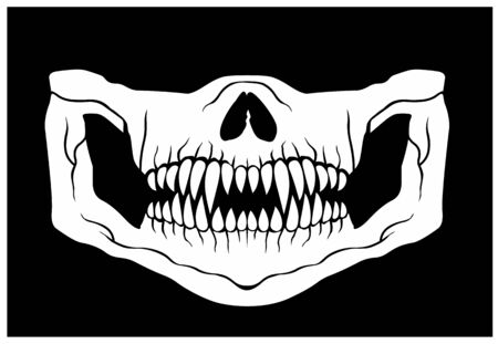 Detail Skeleton Teeth Clipart Nomer 2