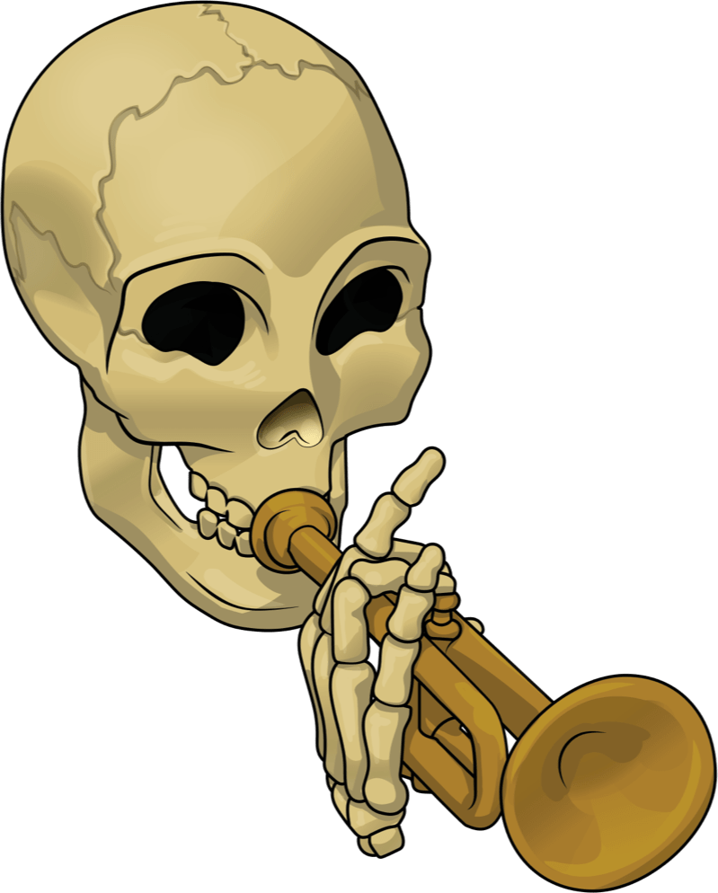 Detail Skeleton With Trumpet Meme Nomer 18