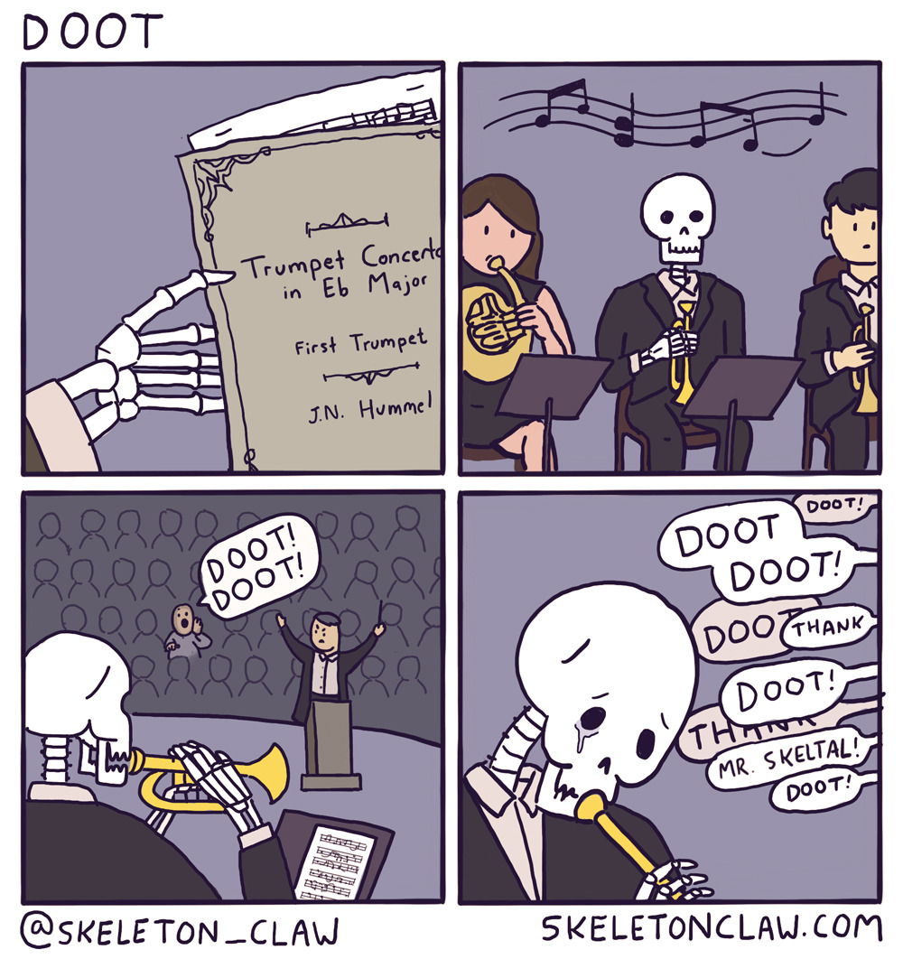 Detail Skeleton With Trumpet Meme Nomer 26