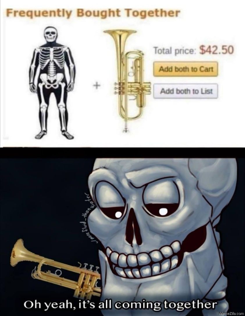 Detail Skeleton With Trumpet Meme Nomer 37