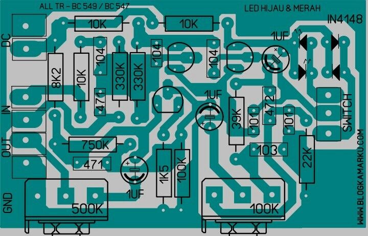 Detail Skema Efek Gitar Distorsi Nomer 14