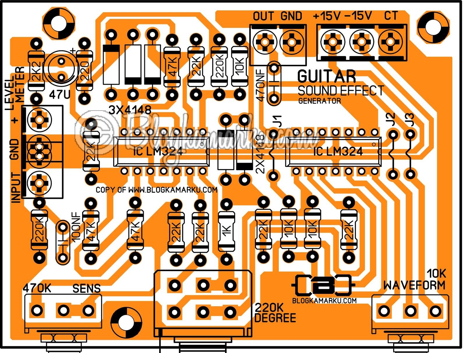 Detail Skema Efek Gitar Distorsi Nomer 20