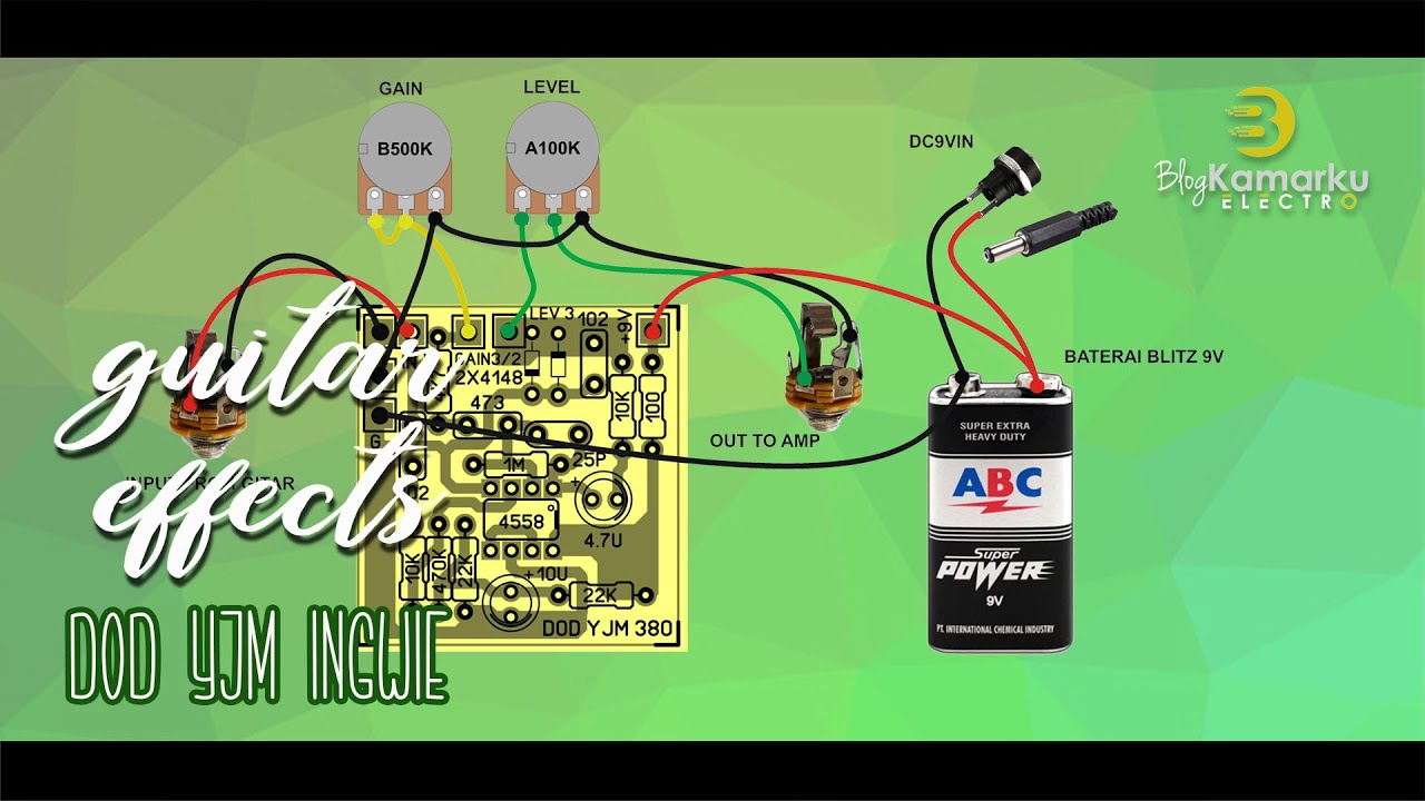 Detail Skema Efek Gitar Distorsi Nomer 25
