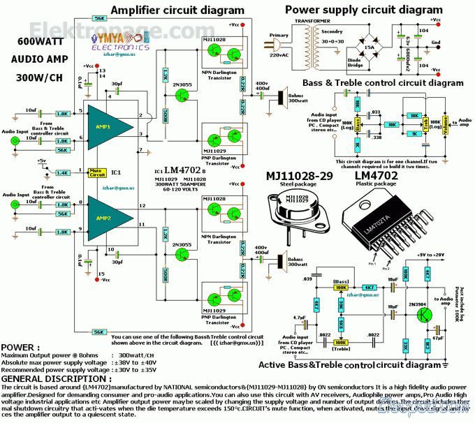 Detail Skema Power Amplifier Rakitan Nomer 16