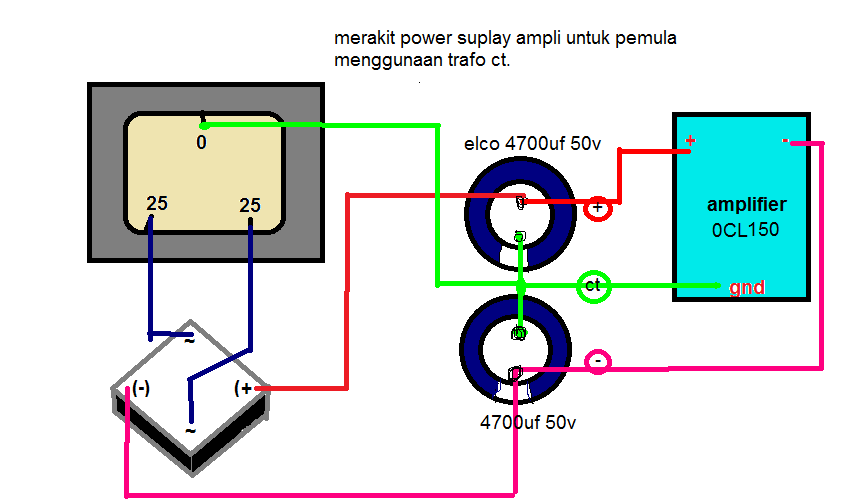 Detail Skema Power Amplifier Rakitan Nomer 27