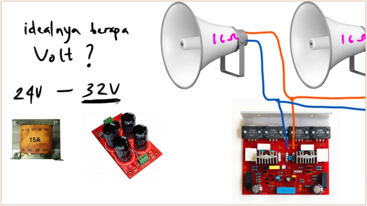 Detail Skema Power Amplifier Rakitan Nomer 34