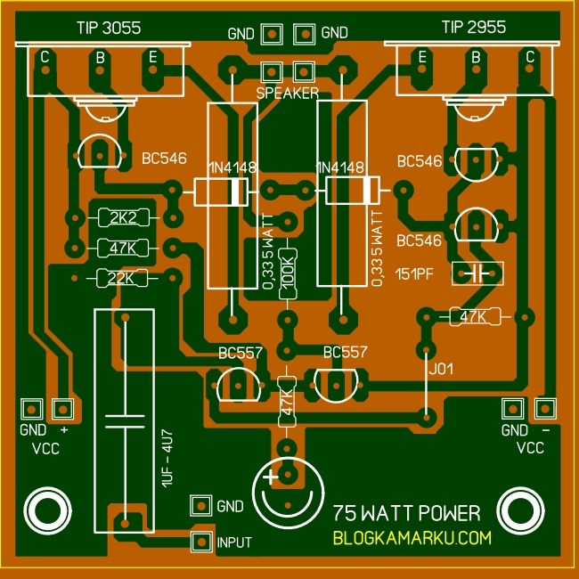 Detail Skema Power Amplifier Rakitan Nomer 41