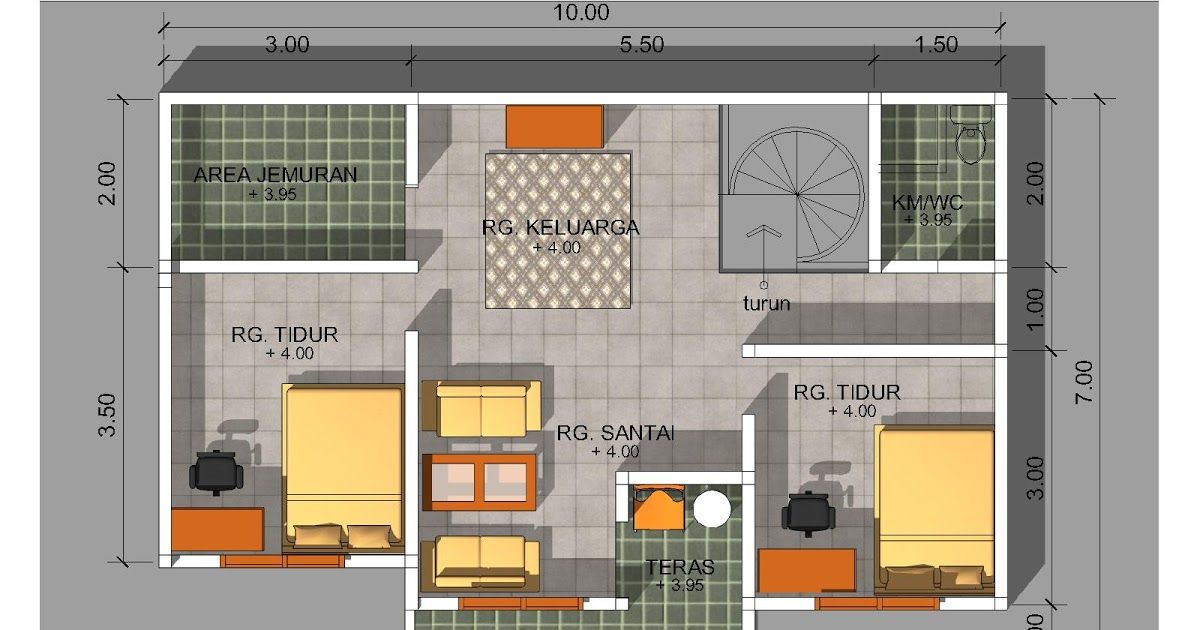 Detail Skema Rumah Sederhana Nomer 46