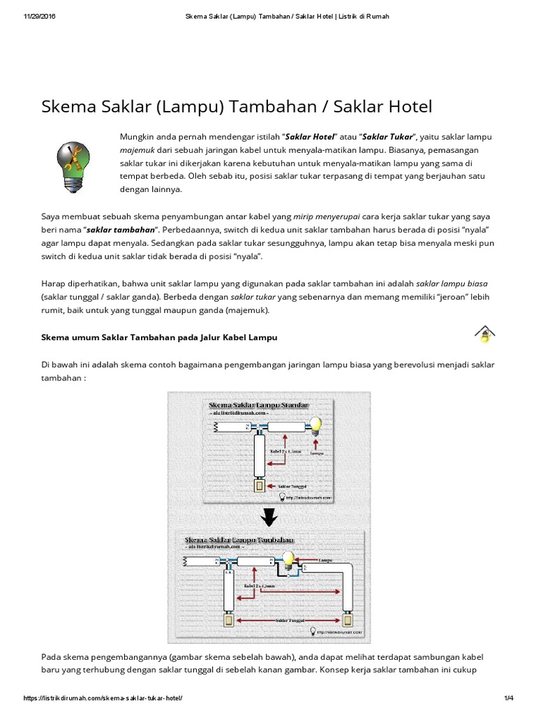 Detail Skema Saklar Lampu Rumah Nomer 46