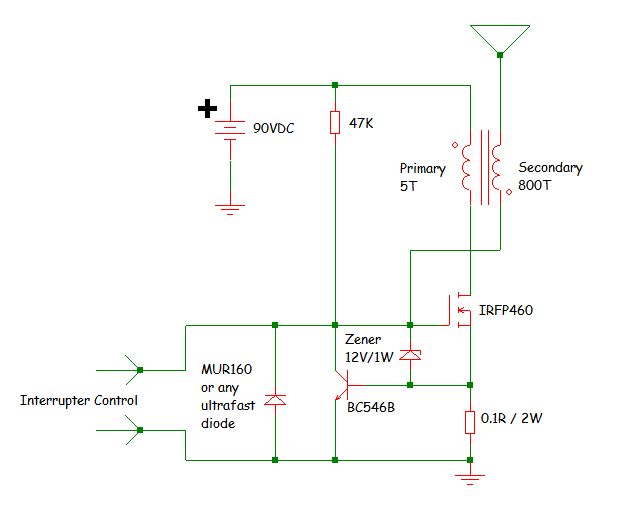 Detail Skema Tesla Coil Nomer 12