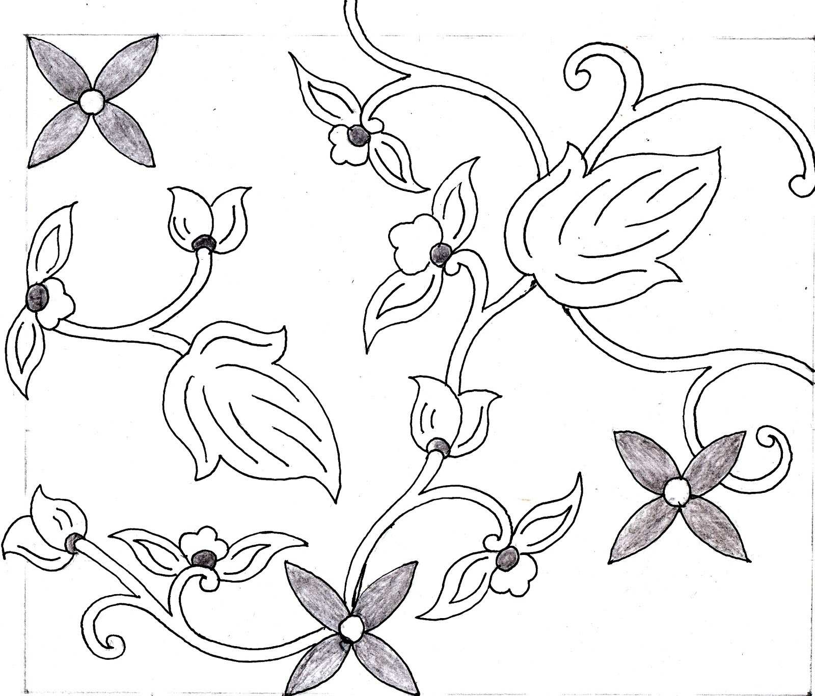 Detail Sket Gambar Bunga Wallpaper Nomer 27