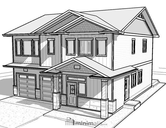 Detail Sket Gambar Rumah Nomer 15