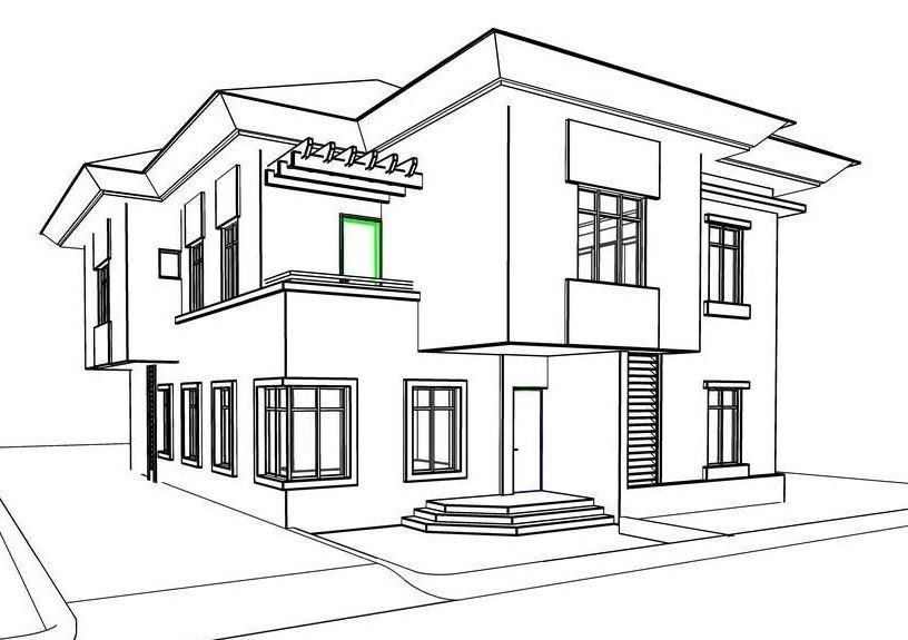 Detail Sket Gambar Rumah Nomer 8