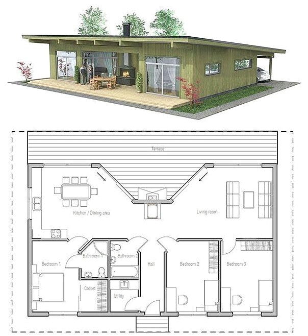 Detail Sket Rumah Sederhana Nomer 44