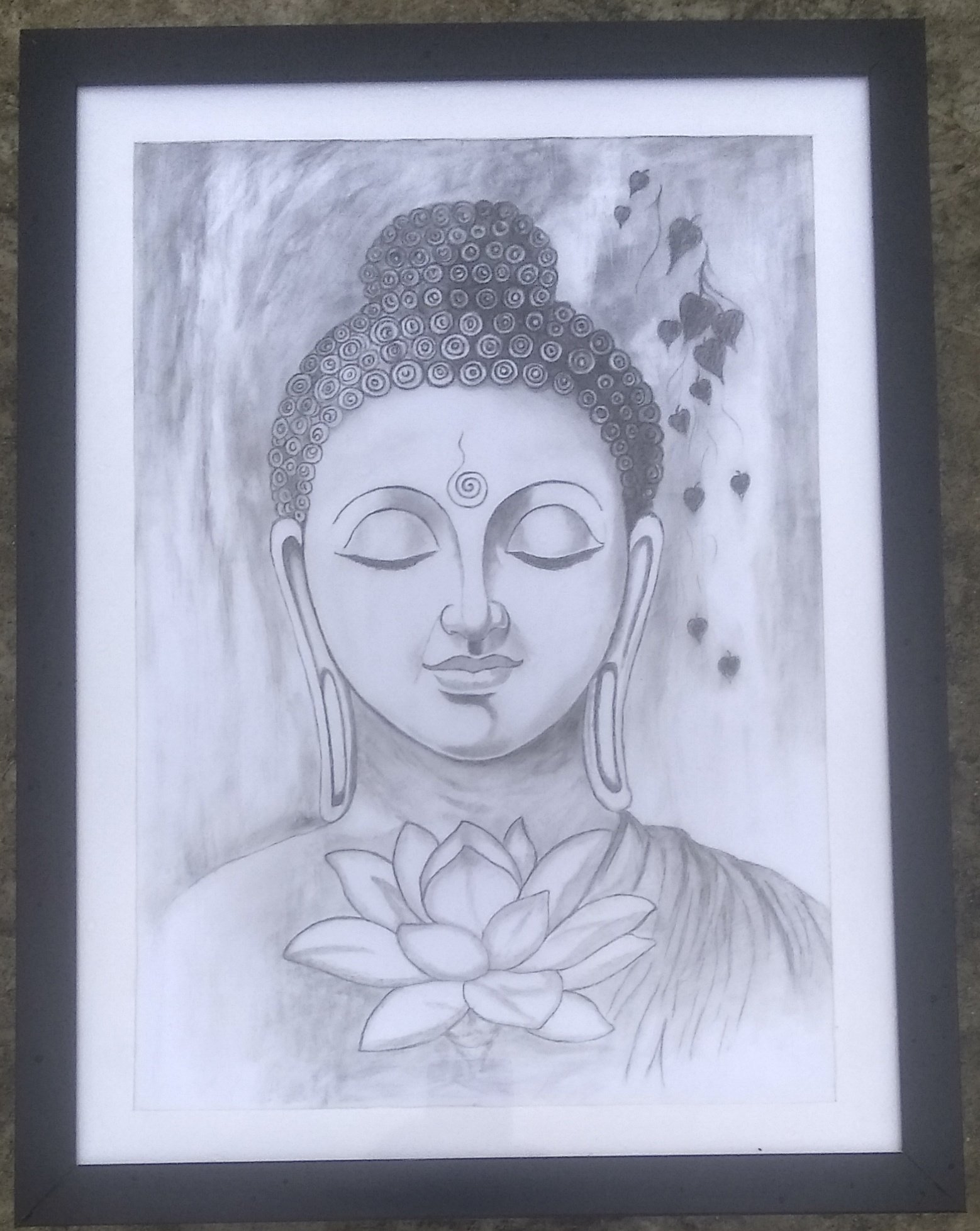Detail Sketch Buddha Pencil Drawing Nomer 51