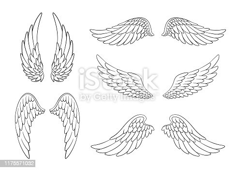 Sketch How To Draw Angel Wings - KibrisPDR