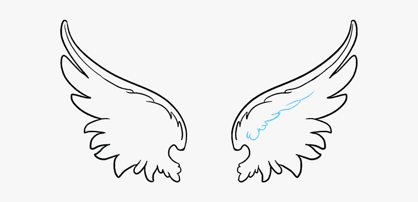 Detail Sketch How To Draw Angel Wings Nomer 21