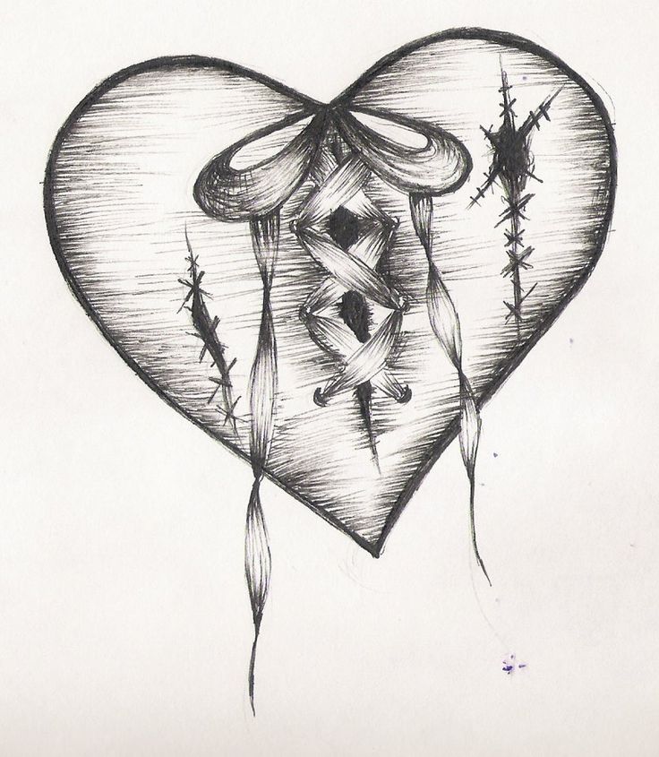 Detail Sketches Of Broken Heart Nomer 11