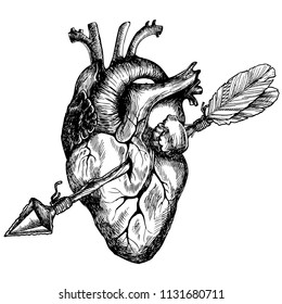 Detail Sketches Of Broken Heart Nomer 38