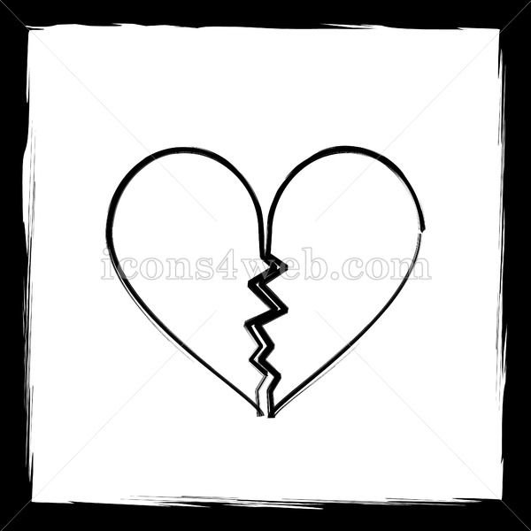 Detail Sketches Of Broken Heart Nomer 45
