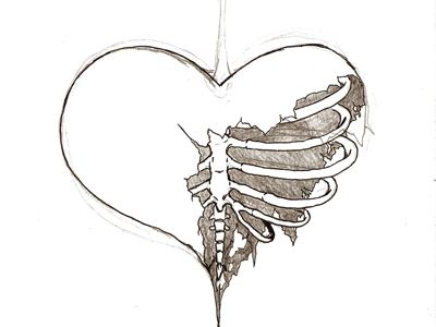 Detail Sketches Of Broken Heart Nomer 8