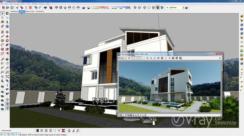 Detail Sketchup Portable With Vray Nomer 36