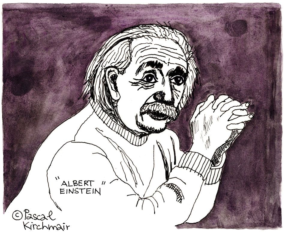 Detail Sketsa Albert Einstein Nomer 16