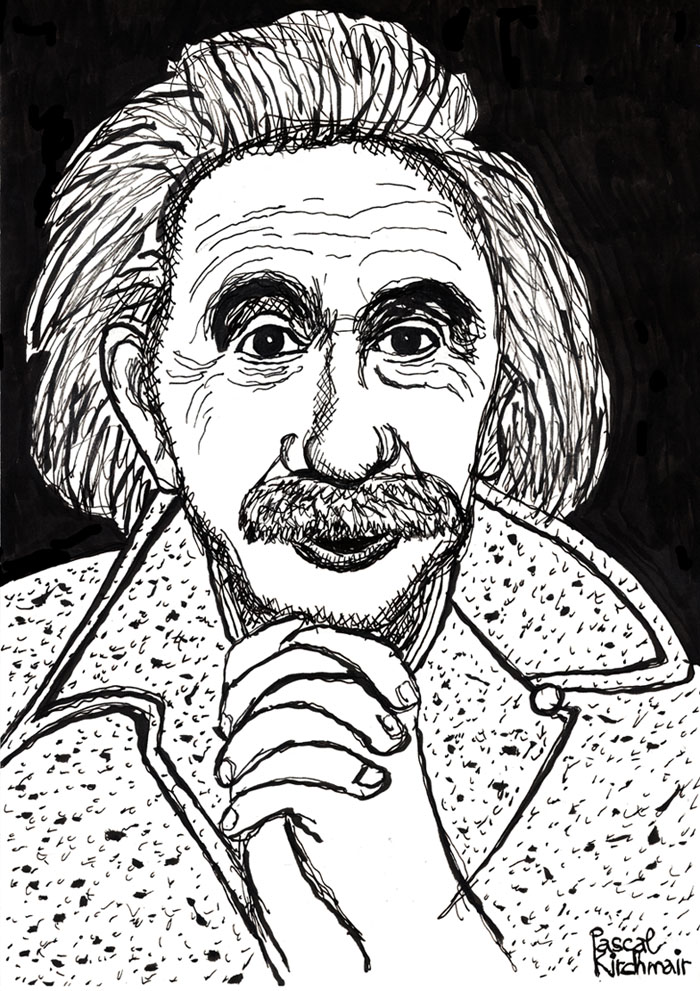 Detail Sketsa Albert Einstein Nomer 25