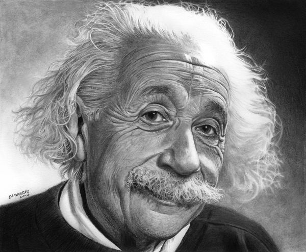Detail Sketsa Albert Einstein Nomer 6